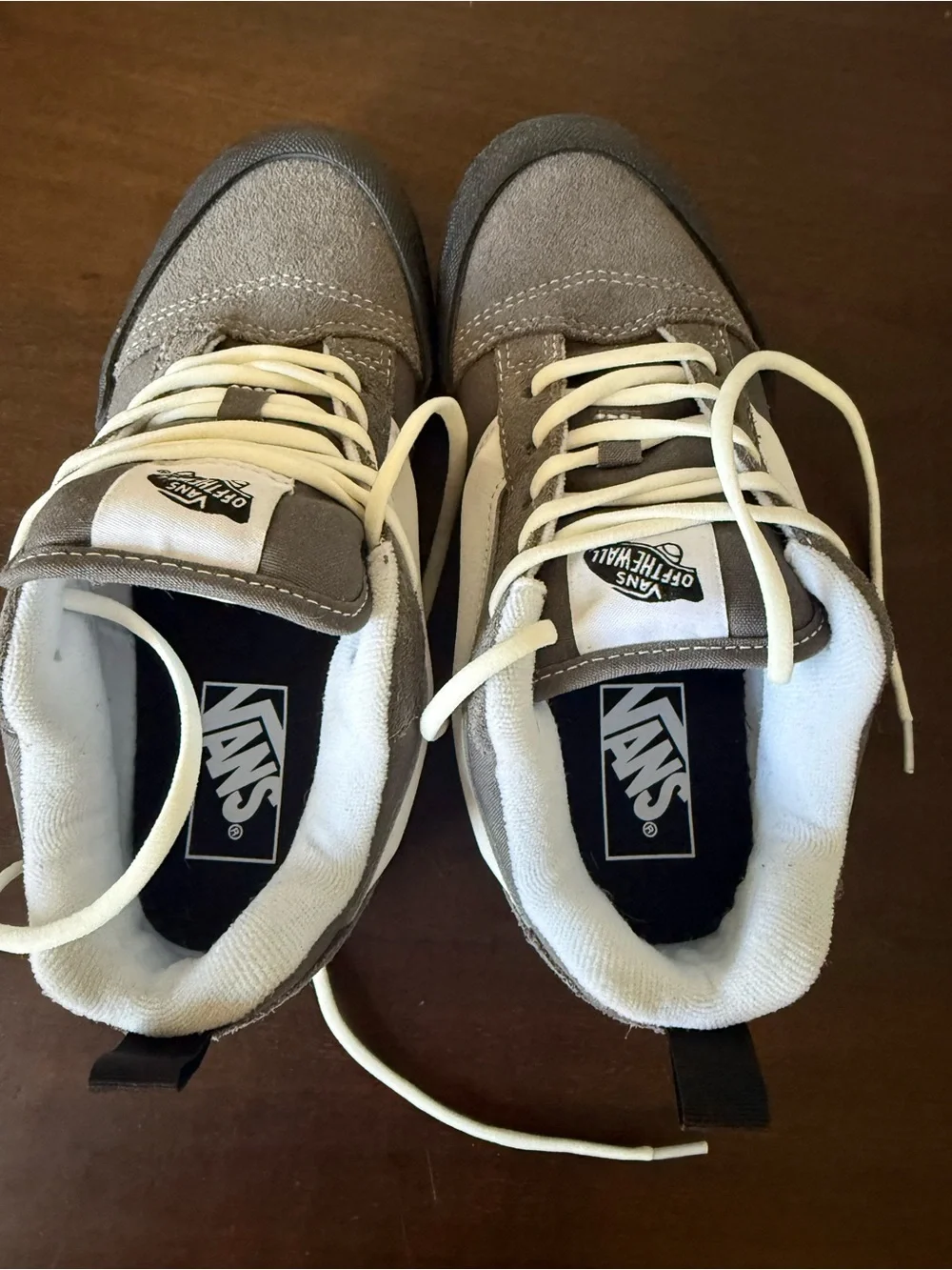 NWOT Vans Kids Gray and White Old Skool Sneakers